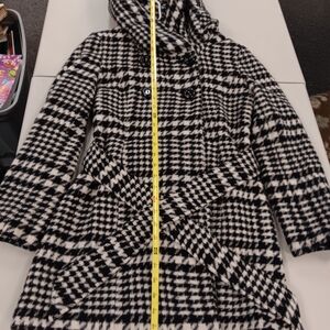 Suzy Shier Houndstooth Pea Coat